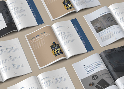 Law Firm & Advisory - Corporate magazine branding design graphic design magazine proposal