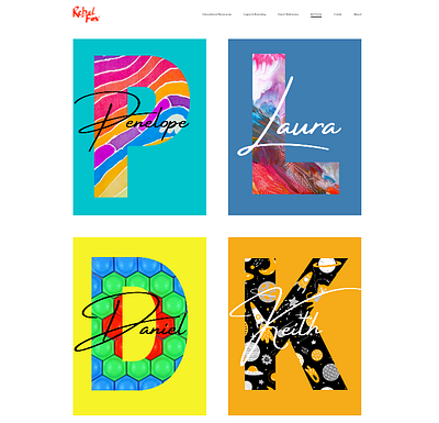 Peronalised Art Prints bold bright children colour maximalism personalised typography wall art