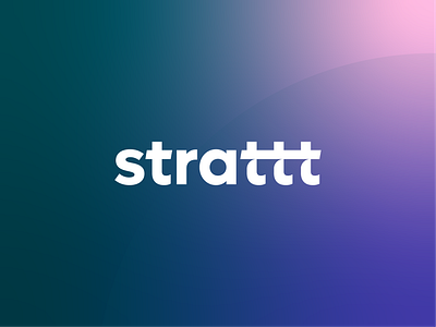 Strattt logo wordmark & branding accounting ai branding design flat graphic design logo logo design machine learning minimal saas symbol vector wordmark
