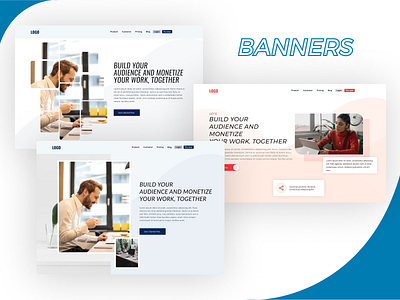 Banners banners banners style creative design figma ui web banners