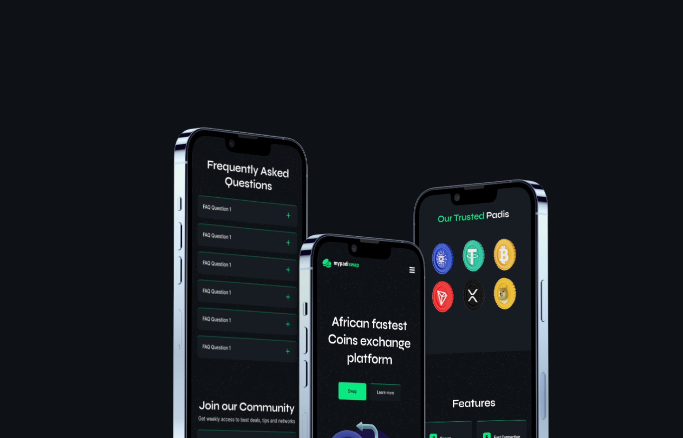 Crypto Landing Page(Mobile Responsive) app design branding crypto app cryptocurrency design illustration landing page ui uxdesign website design