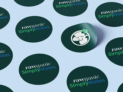 Rawganic SimplyWater baby wipe brand identity & packaging design ausracreates baby branding baby wipes brand identity branding design eco eco branding graphic design illustration label design logo organic branding sticker design vector