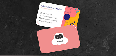 Cartão de visita business card ui ux