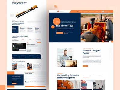 Oil and Gas Industry Landing Page figma home page industry landing page ui ui kit user experience user interface ux web kit website