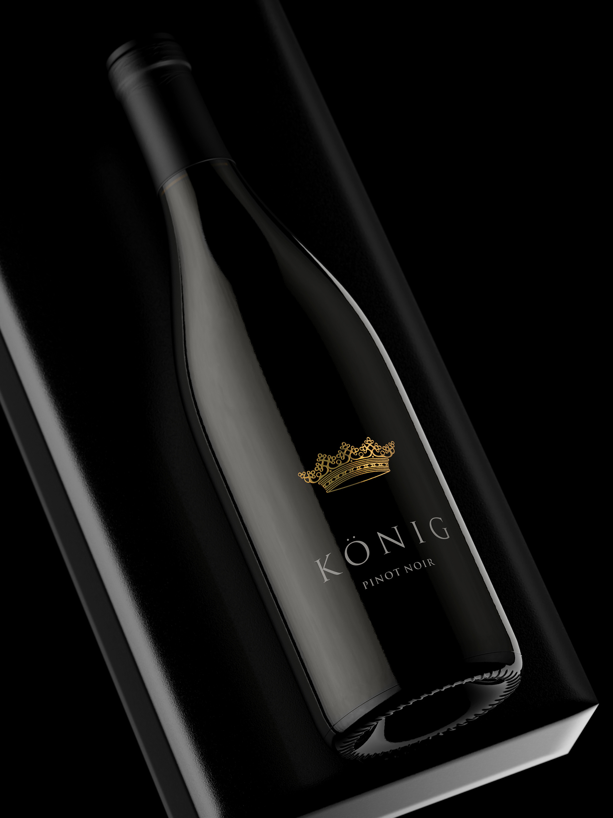 Konig screen printed wine label design best wine label daniel twardowski decal label direct print label exclusive wine label glass bottle print jordan jelev konig wine michael doerr oenogroup pinot noix premium wine brand screen printed wine label strategic branding the labelmaker wine branding wine design wine label design wine packaging winelabel art