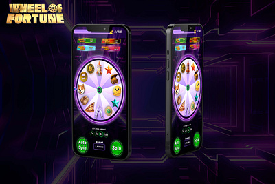 Wheel of Fortune design game ux gamedesign gamegraphics gameui graphic design ui uiuxdesign ux