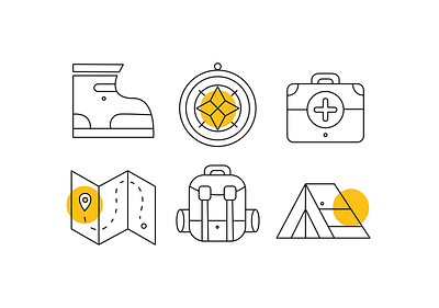 Tourism icons branding design graphic design icon internal communication pictogram