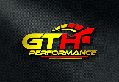 GTH Performance Logo 3d branding design graphic design illustration logo typography vector