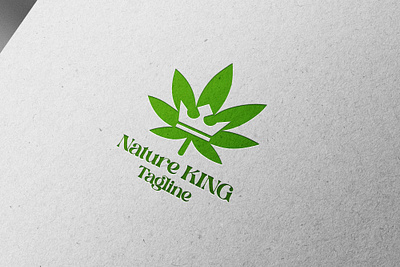 Nature King Logo(unused) best logo branding crown design flat logo graphic design illustration king king logo leaf leaf logo logo logo design logo for sale nature nature logo ui vector