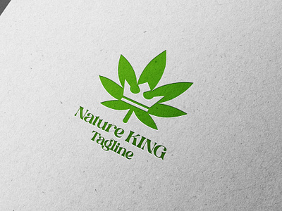 Nature King Logo(unused) best logo branding crown design flat logo graphic design illustration king king logo leaf leaf logo logo logo design logo for sale nature nature logo ui vector