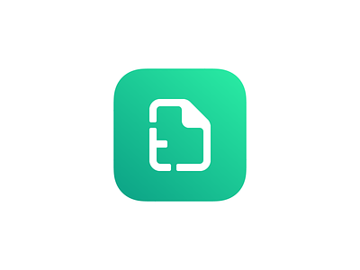 Timizer - Logo & iOS Icon brand document gradient icon identity ios logo mark symbol time track tracking