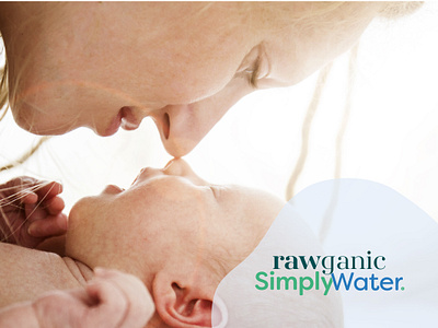 Rawganic SimplyWater baby wipe brand identity design ausracreates baby brand baby product branding brand designer brand identity brand identity designer branding design eco graphic design logo mum and baby natural brand natural product branding simplywater