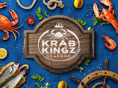 Krab Kingz Franchise Brand Refresh apparel branding design e blast email flyer graphic design illustration landing page menu design merch print design restaurant seafood branding social media