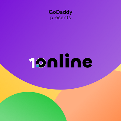 GoDaddy .online logo design .online affinity branding design godaddy gradient graphic design logo rebound score shot vector