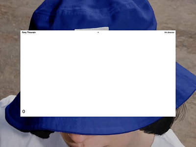 Portfolio Fany 23 - Homepage + Motion art direction case study clean designer portfolio gallery home homepage interaction layout loader minimal motion portfolio pub scroll ui website
