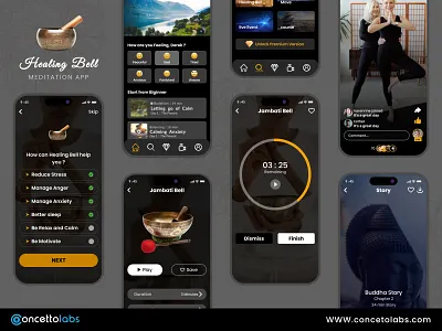 Healing Bell Meditation App digital wellness solutions. meditation app