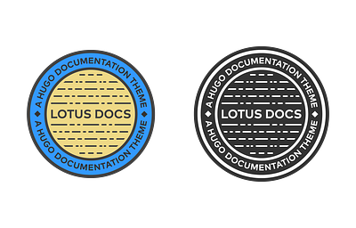 Lotus Docs Badge Designs badge badge design brand circle crest hugo identity illustration logo logomark patch