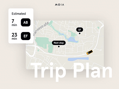 Trip Plan app branding design interface mobility ui ux