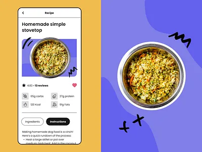 PetChef - Mobile UI/UX Concept design graphic design graphics illustration mobile mobile design pet recipe ui ui design uidesign ux ux design uxdesign visual design
