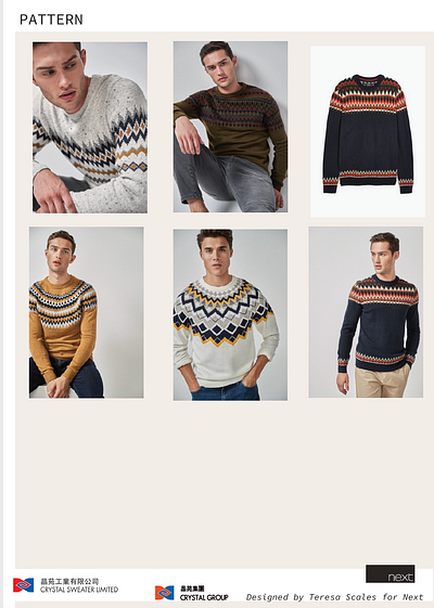 MENSWEAR BOUGHT DESIGNS knitwear menswear mini geo pattern polo shirt smart sports yarn twist
