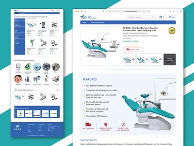 Lofty Mediquip - Medical Equiment Seller Website covid health healthcare lofty loftymedical loftymediquip medical medical product page medical web design medical website medical website ui medicalaboutus medicalcare medicalcareer medicalcontactus medicalequipment medicallandingpage medicalproduct medicaltechnology product view page