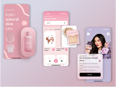 Skin Care App all app beauty care cosmetic cosmetology design ecommerce ios makeup minimal mobile product shop shopping skin store ui ux