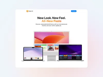 Paste 4.0 for Mac Landing on Framer animation app apple framer hero icon landing loading mac macos motion paste paste 4.0 site ui ux web