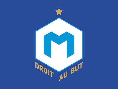 OM Hexagonal logo | Olympique Marseille branding graphic design logo minimal