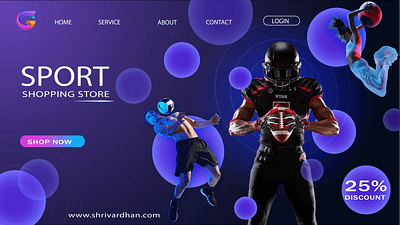 Sport shopping store website landing page 3d animation black branding design graphic design illustration logo motion graphics ui ux vector