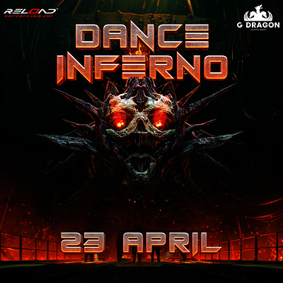 Dance Inferno Event Poster design event flyer graphic design poster