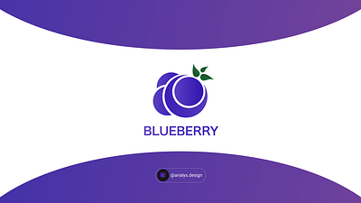 'BLUEBERRY' creation logo affinity designer branding design graphic design icon illustration illustrator logo typography vector