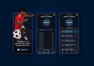 FUNDSCORE design graphic design illustration mobile app sports typography ui ux vector