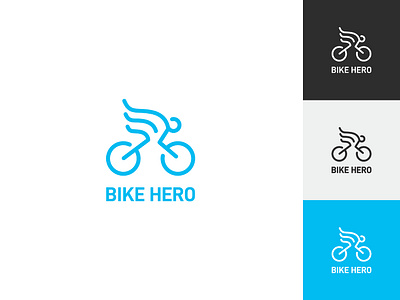 Logo for bike service beautiful bike blue branding color design graphic art illustration logo vector vector art