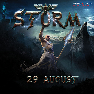 Storm Event Poster design event flyer graphic design poster