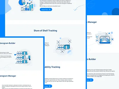 Graphics for the Store Management Services Website icons saas website store management website