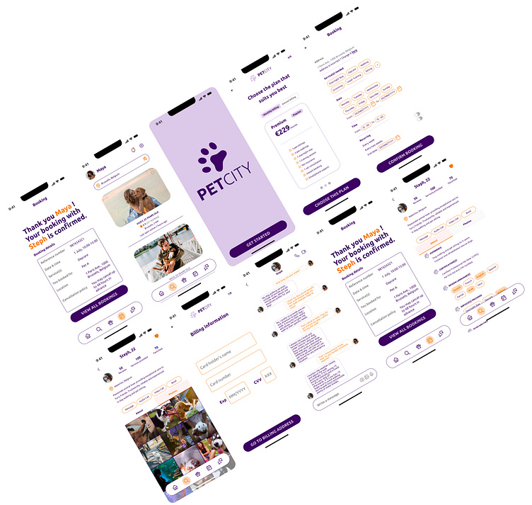 PetCity Pet Services App Case Study by Pakita Malila on Dribbble