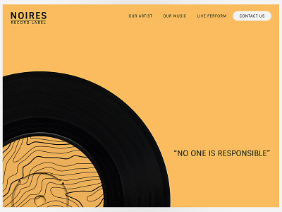 Noires Record Label web design