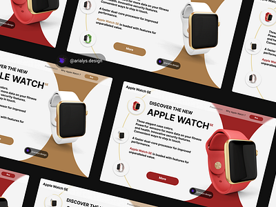 Apple Watch UI app arialysdesign branding creation design graphic design ios red site ui uiweb user userexperience userinterface ux web web design website webui