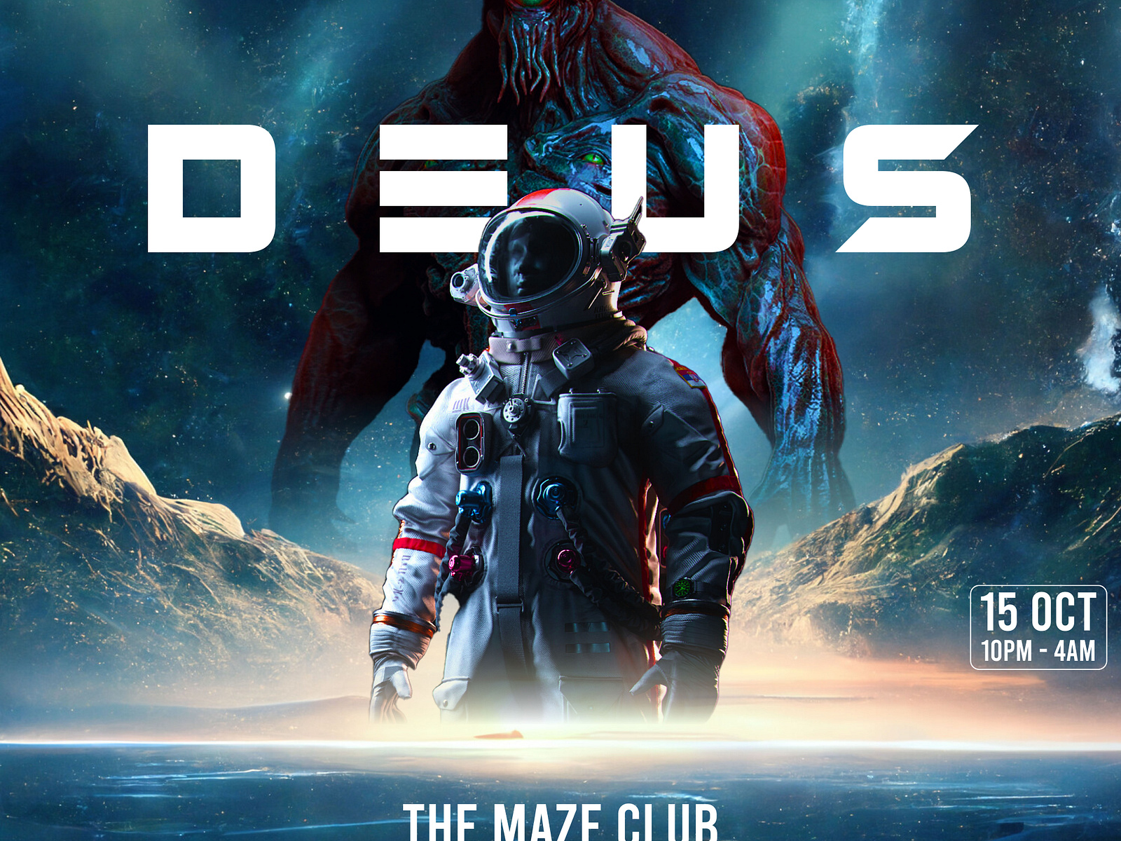 DEUS vol.1 Event Poster by Swan Saung Linn on Dribbble