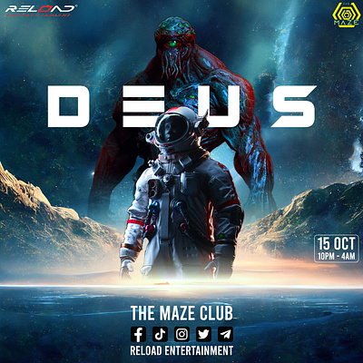 DEUS vol.1 Event Poster design event flyer graphic design poster