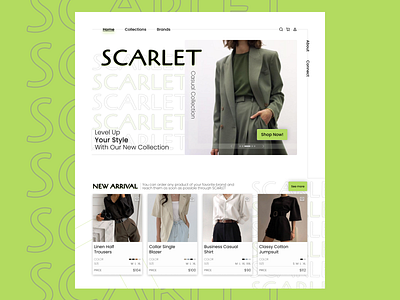 E-COMMERCE Landing Page design e commerce fashion product ui uidesign ux uxdesign