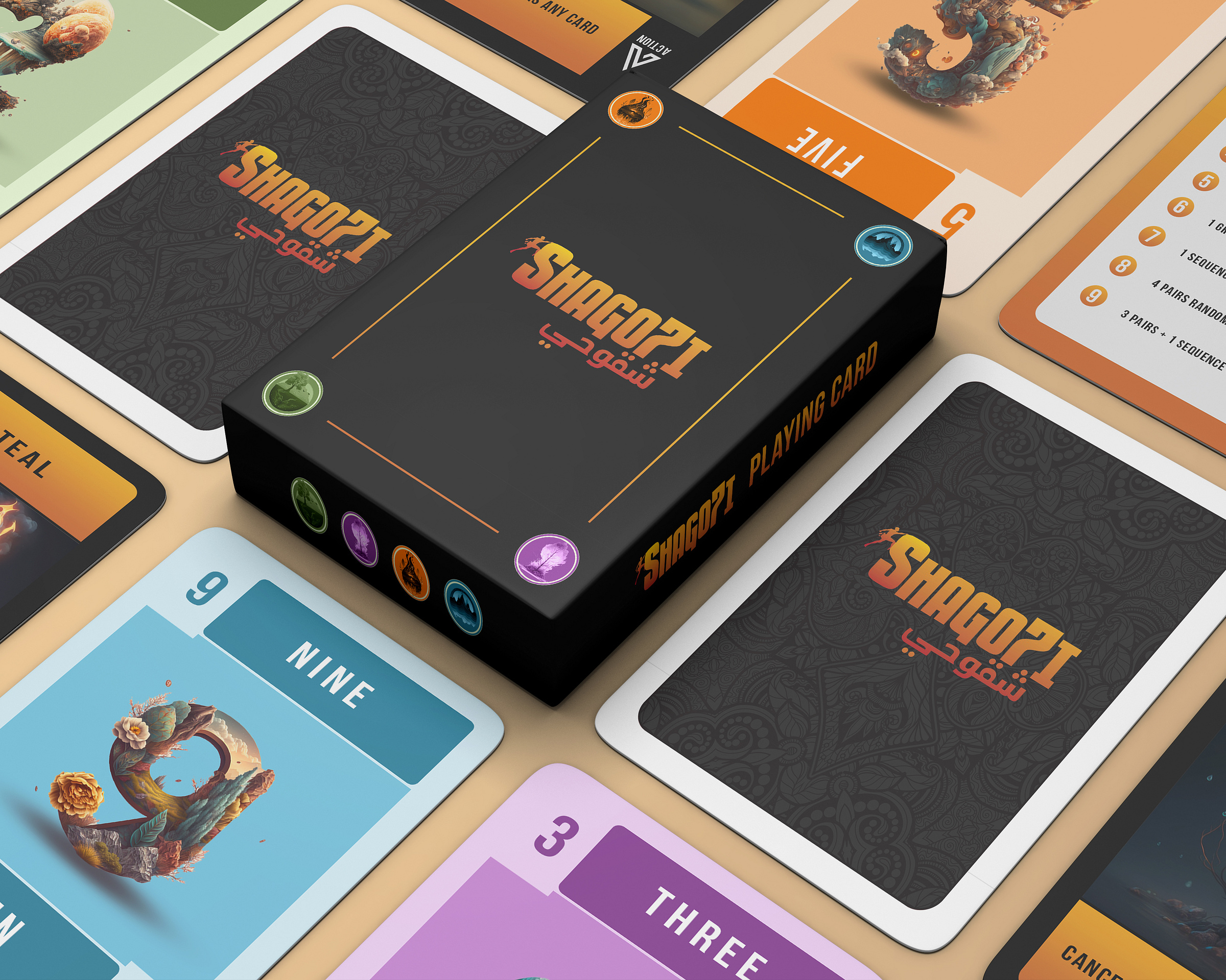 Card Game Design Project "Shagoi" by White Dragon Designers Studio on