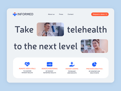 Informed Healthcare Web Design design healthcare landing page telehealth ui user experience user interface ux web web design website
