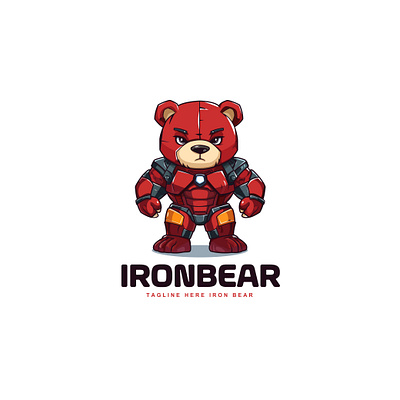 cute adorable cartoon bear turning into a red robot movie tattoos