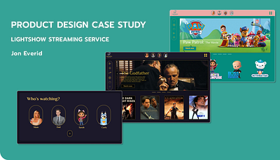 LightShow (streaming service) - Product Design case study app design case study product design prototype streaming service ui ux websites wireframing