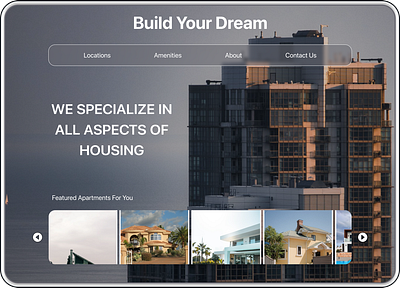 Landing Page for a Real Estate Comapny design figma ui ux