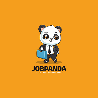 cute adorable cartoon panda wearing a suit and carrying a bag bags tattoos