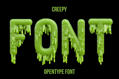 Creepy Font app branding design graphic design illustration logo typography ui ux vector