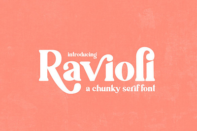Ravioli Serif Font app branding design graphic design illustration logo typography ui ux vector