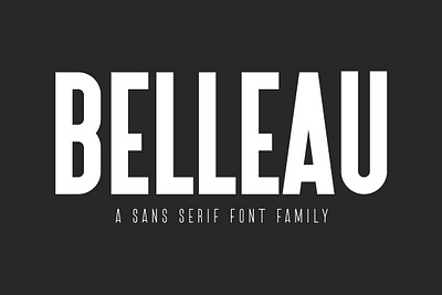 Belleau | Sans Serif Font Family app branding design graphic design illustration logo typography ui ux vector